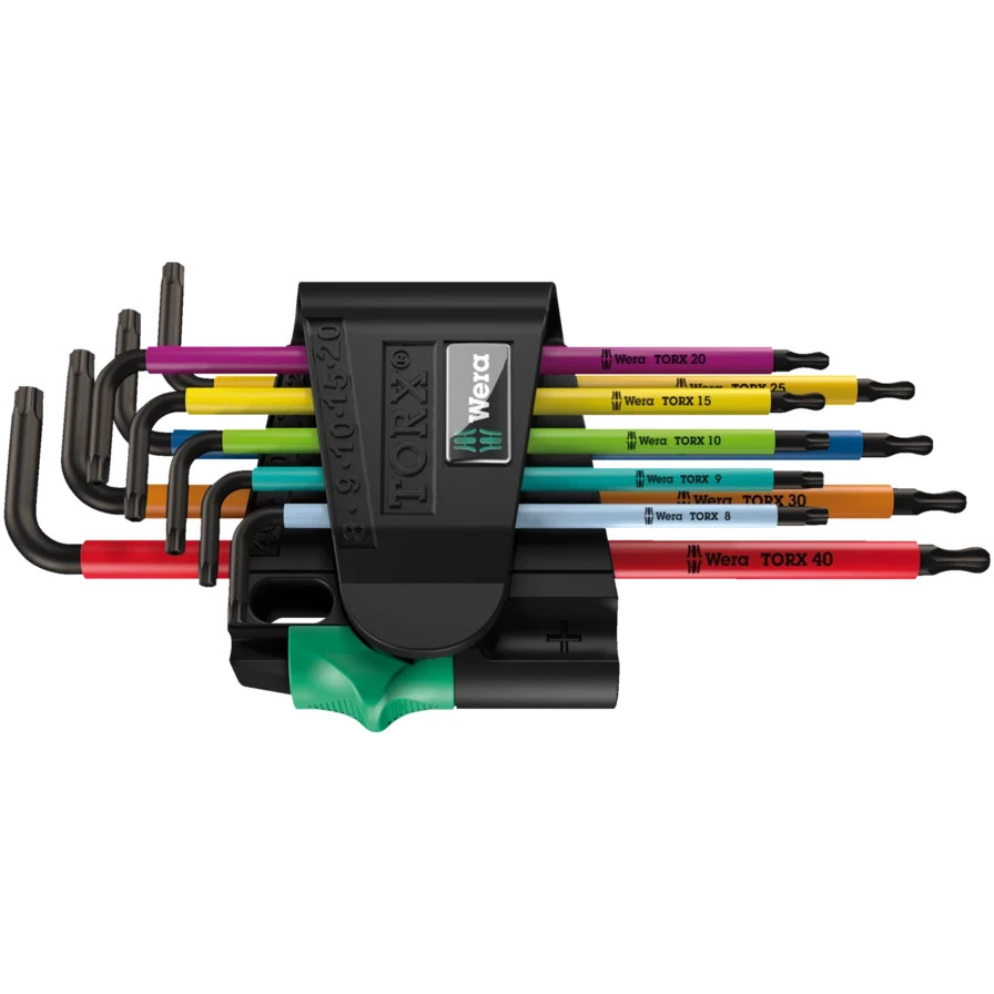 WERA 05024335001 967/9 TX BO Multicolour 1 L-key set, BlackLaser, 9 pieces