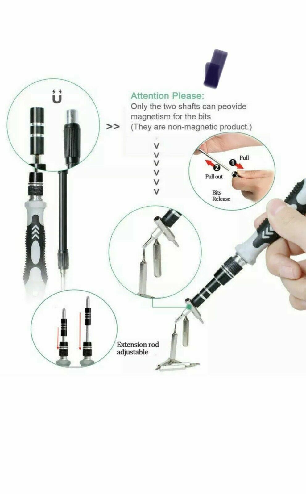 Laptop Repair Multi Opening Tools Kit Precision Screwdriver Tool Set 117 In 1