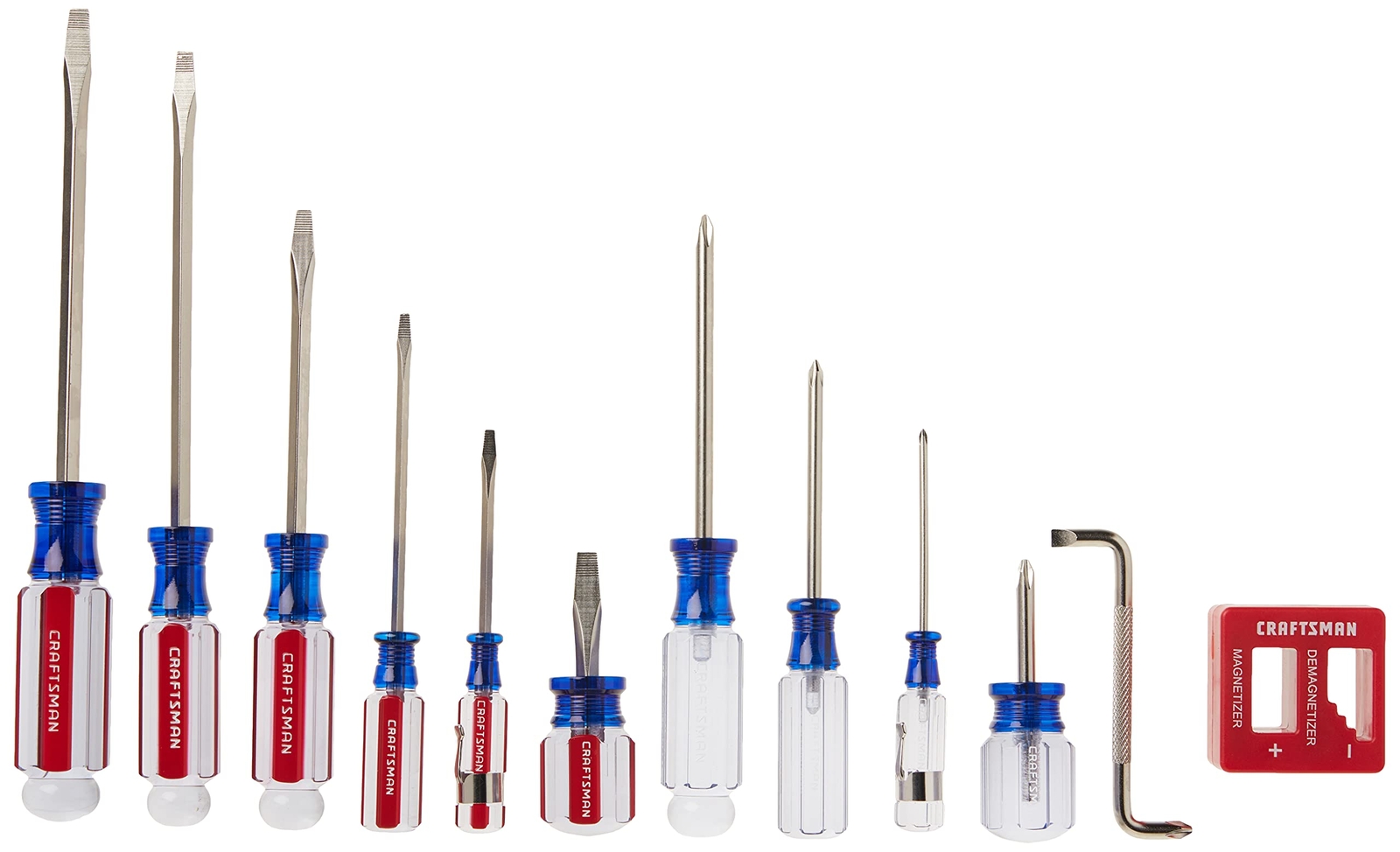 CRAFTSMAN 12 pc Screwdriver Set, phillips slotted magnetizer new CMHT65044