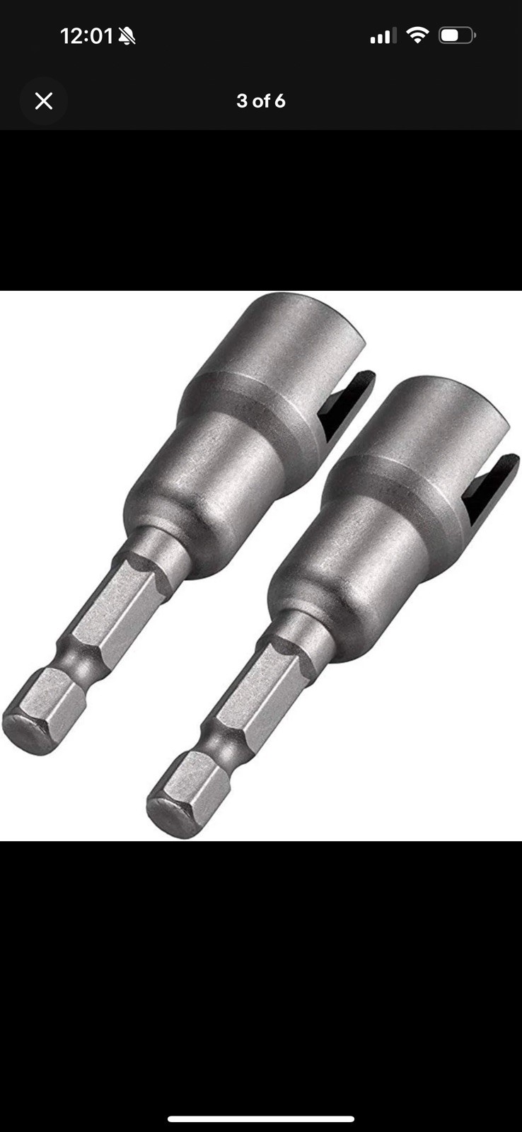 Wing Nut Driver, 2 Pack, Power Wing Nut Drill Bit Socket Tool with 1/4 Quick Con