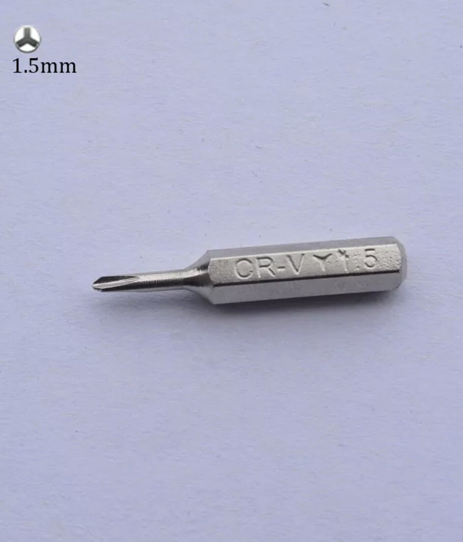 Y00 Y1.5 Y2.0 Y2.5 Y3.0 Screwdriver Bits for Tripoint Triwing micro system 4 Hex