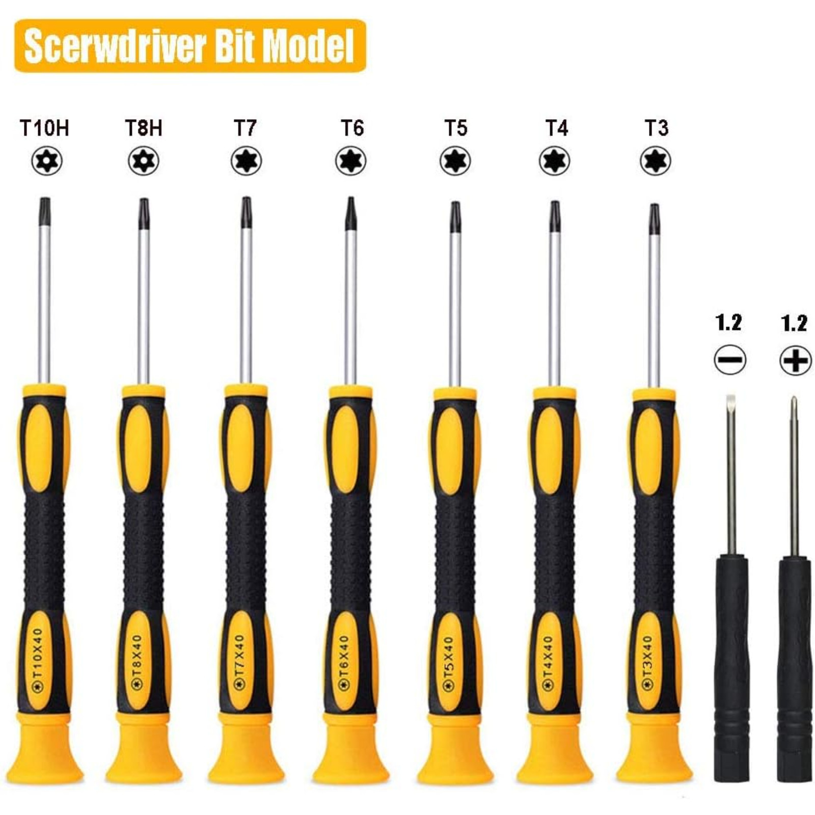 15 in 1 Torx Screwdriver Set with T3 T4 T5 T6 T8 T10 Security Torx Screwdriver a