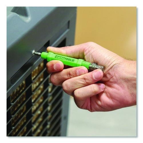 OEMTOOLS 6-Way Pen-Style Screw/Nut Driver, 5.38″, Black/Green, Green/Clear, 4/PK