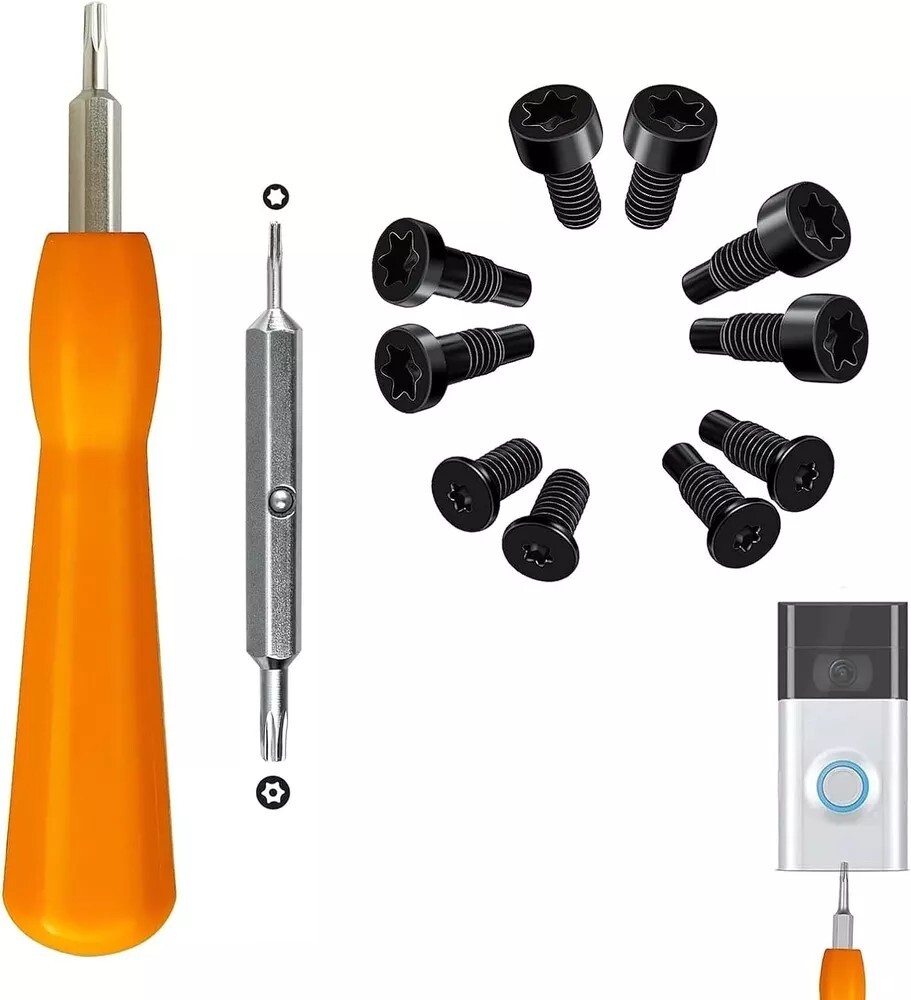 For Ring Doorbell Replacement Security Screws & Screwdriver Kit Gen 1 2 3 4 Pro