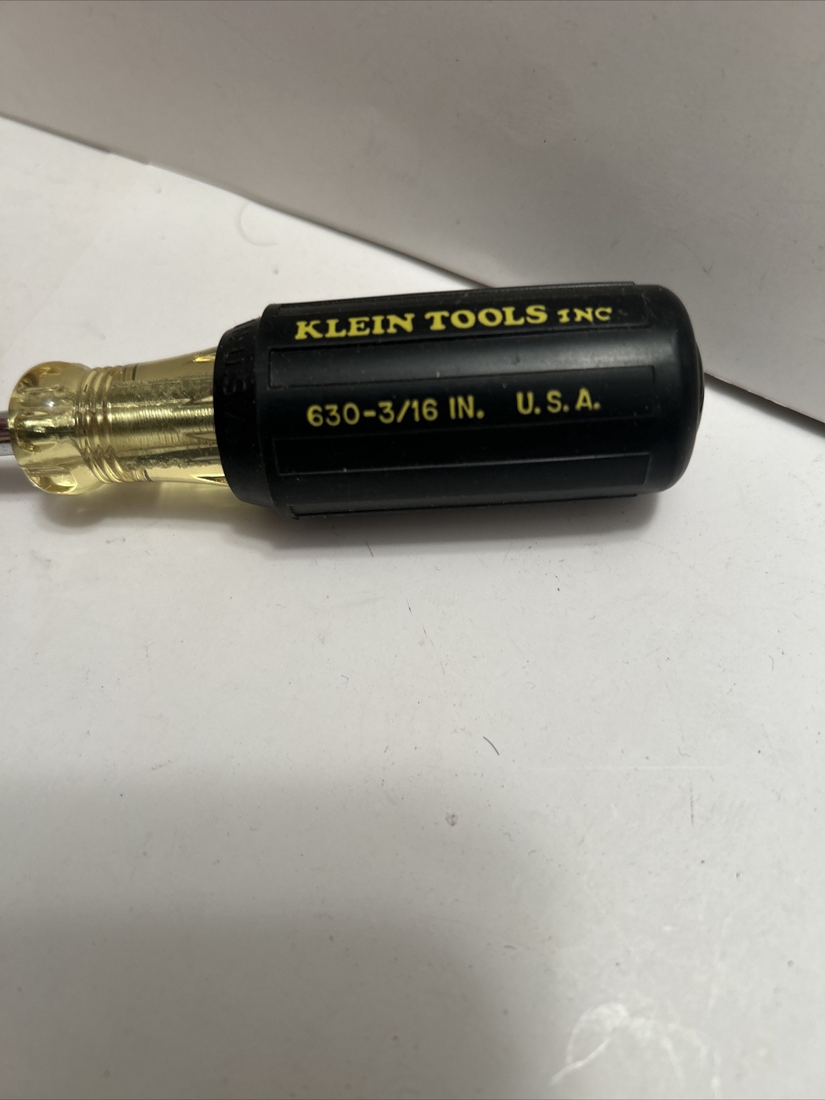 Klein Tools 630 3/16” Hollow Nut Driver, Cushion-Grip, New, Free Shipping