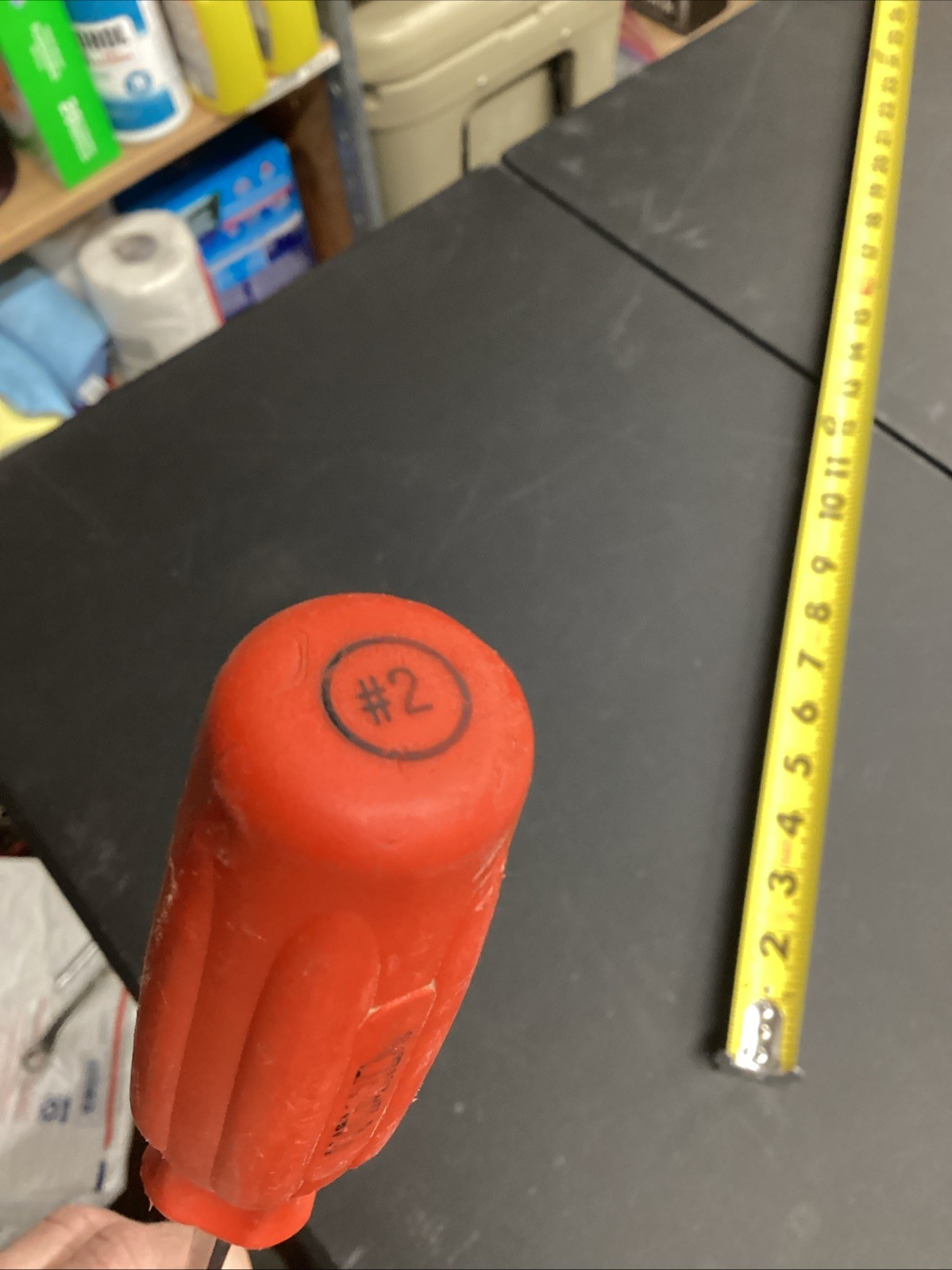 Rigid Orange Hi-Vis Handle Long Shank Blade #2 Phillips Screwdriver RARE