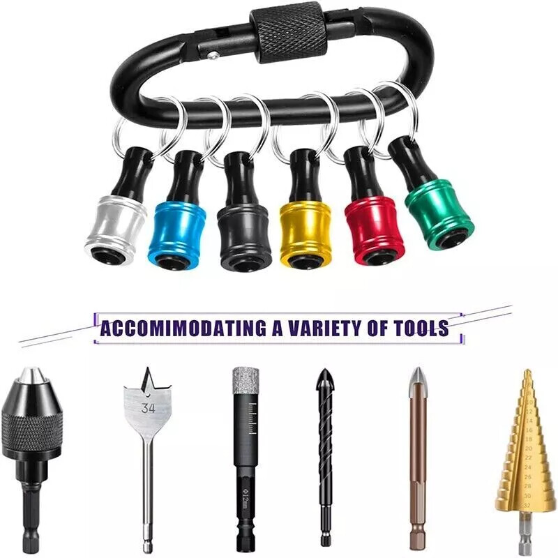 1/4″ Hex Shank Quick Release Keychain Screwdriver Drill Bit Holder Bit Set 28PCS