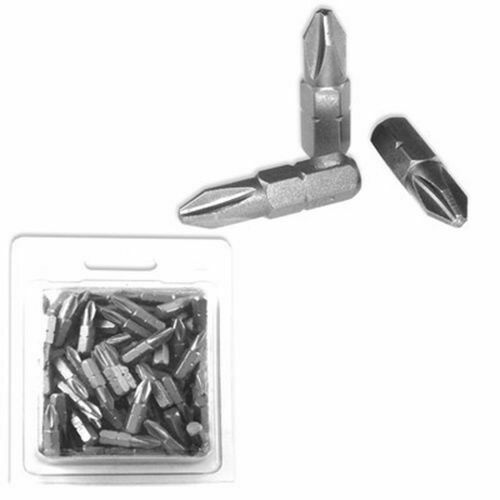 200 Piece Piece Pack of 1″ Long #2 Screwdriver Bit Tips for Magnetic Screwdriver