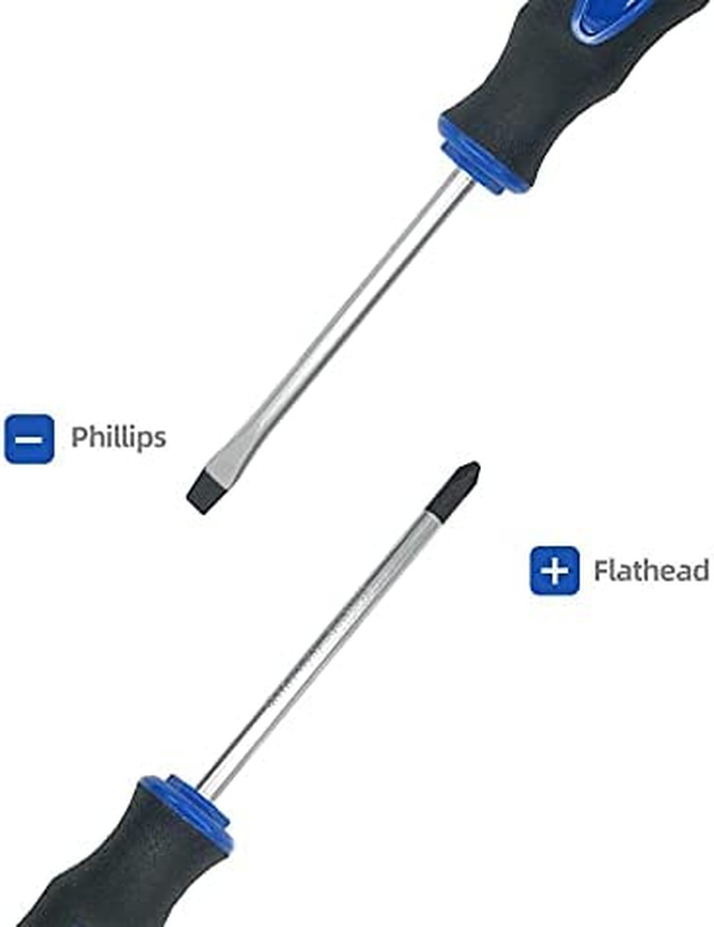 Magnetic Screwdriver Set Phillips Flathead CR-V Steel Repair Hand Tools