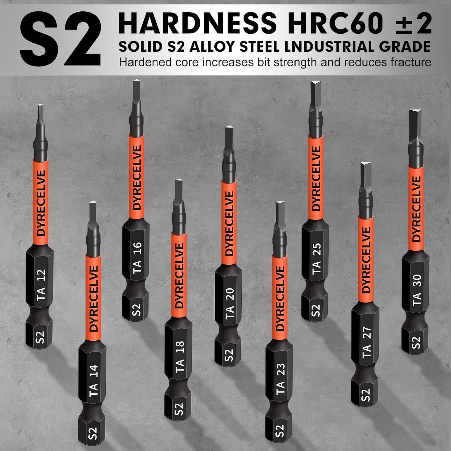 10-Pack Triangle Screwdriver Set – Premium S2 Steel Triangle Bit Set (2.56″ Long