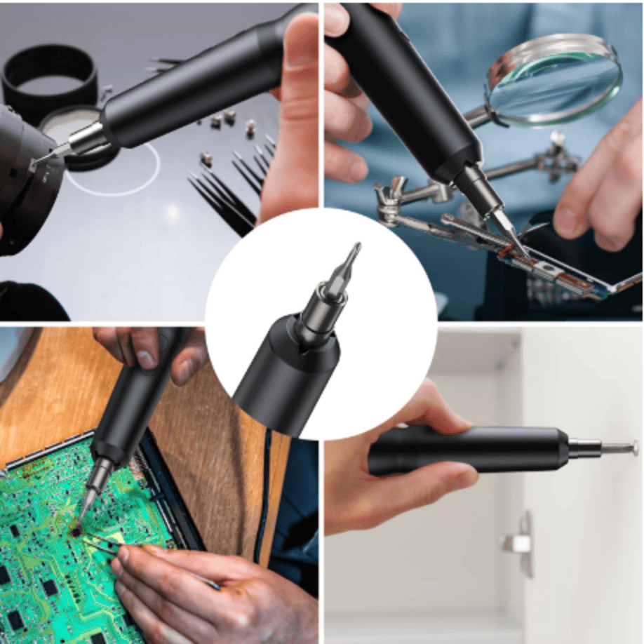 Precision Electric Screwdriver, 21 in 1 Portable with 18 S2 Bits, Mini Cordless