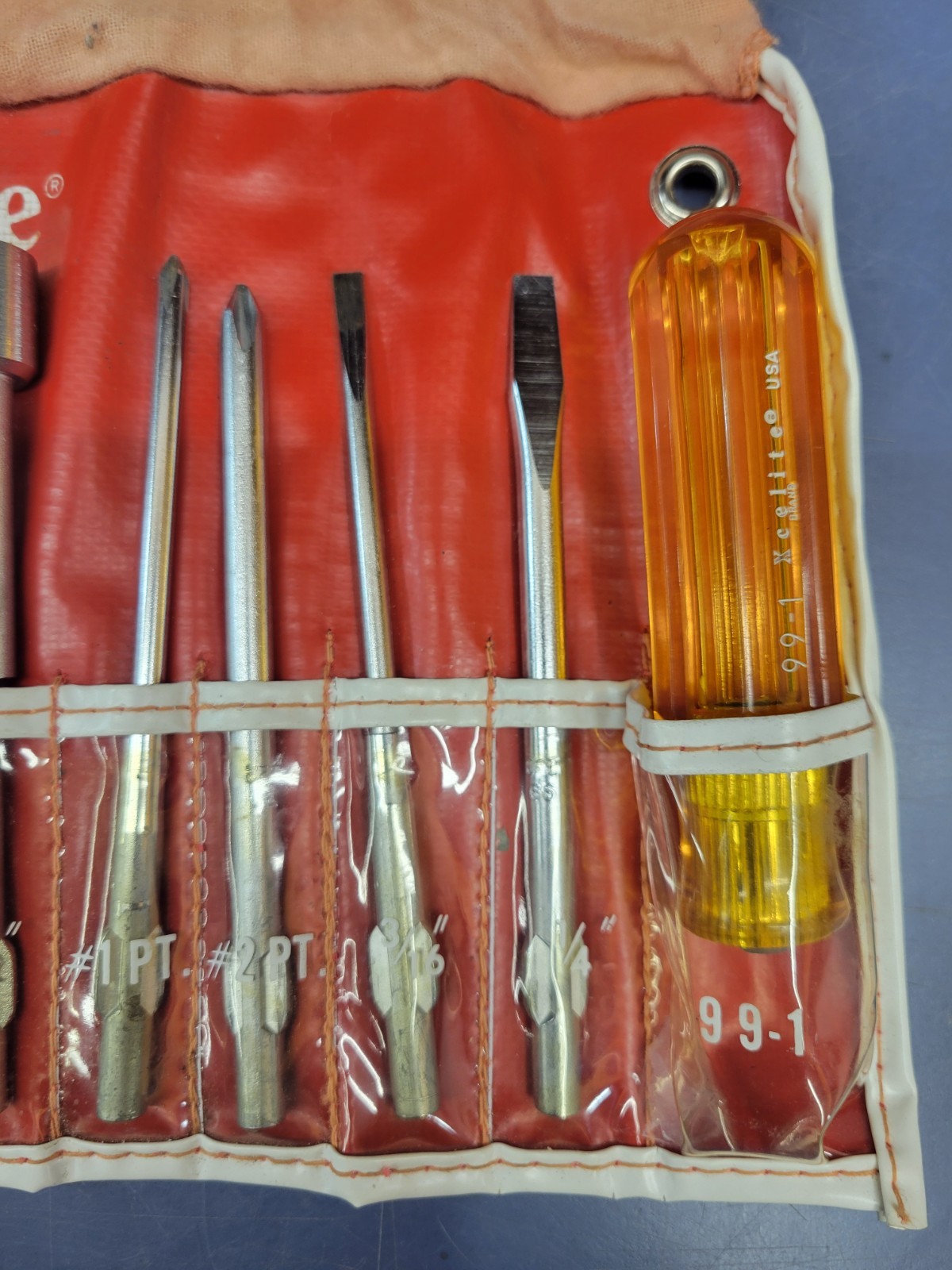 Xcelite 99 PR SAE 14 Piece Nutdriver & Screwdriver Roll Set USA