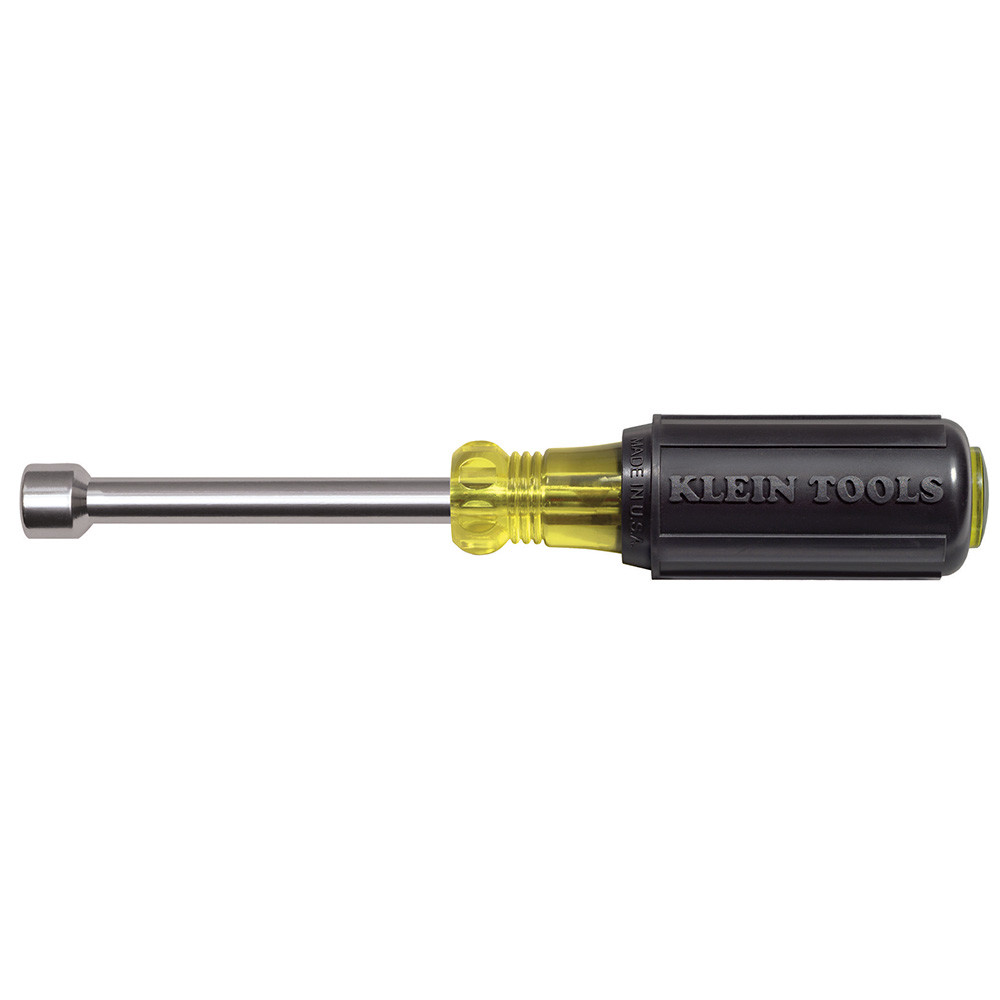 Klein Tools 630-3/8M 3/8″ Magnetic Tip Nut Driver – 3″ Hollow Shaft