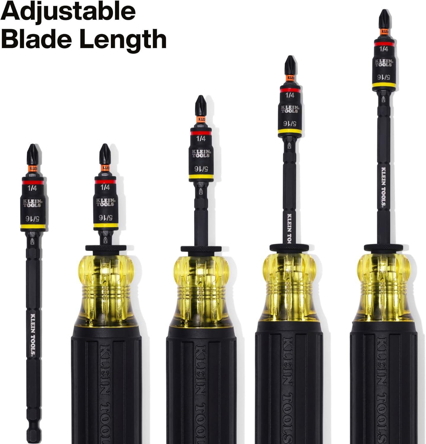 32304 Screwdriver, 14-In-1 Adjustable Screwdriver with Flip Socket, HVAC Nut Dri