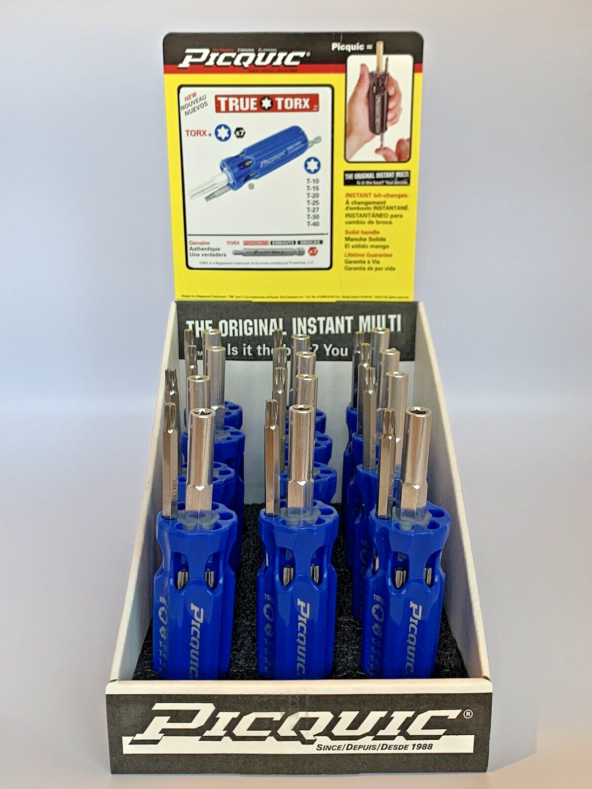PICQUIC HEX MULTI BIT DRIVERS – SAE – METRIC – TORX – {three separate tools}