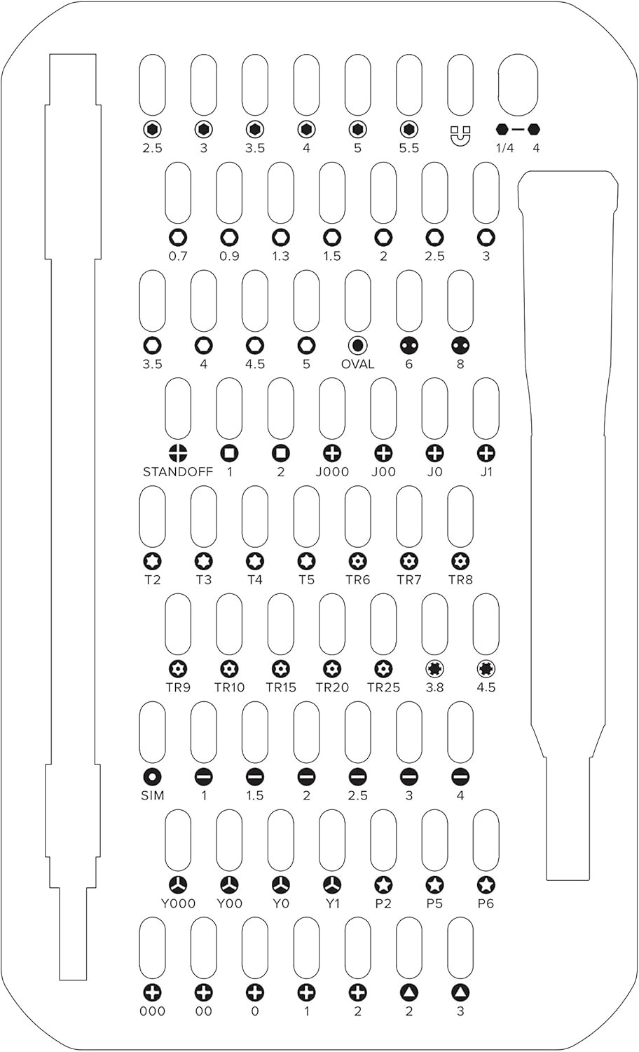 Mako Precision Driver Kit – 64 Bits for Electronics Repair
