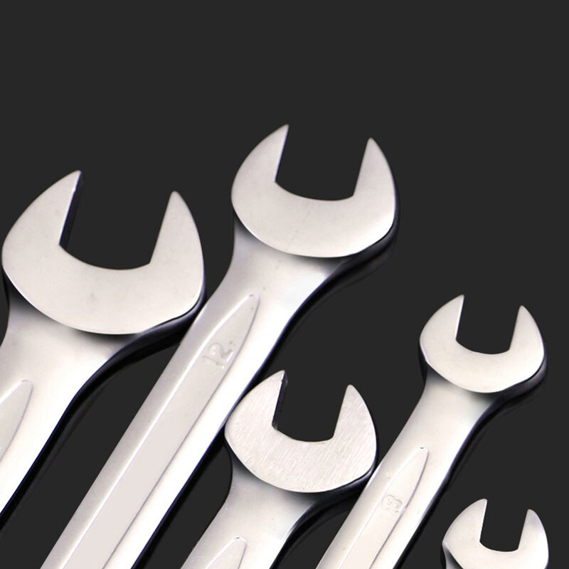5.5mm-21mm Double Open Ended Combination Spanner Wrench Metric Repair Hand Tools