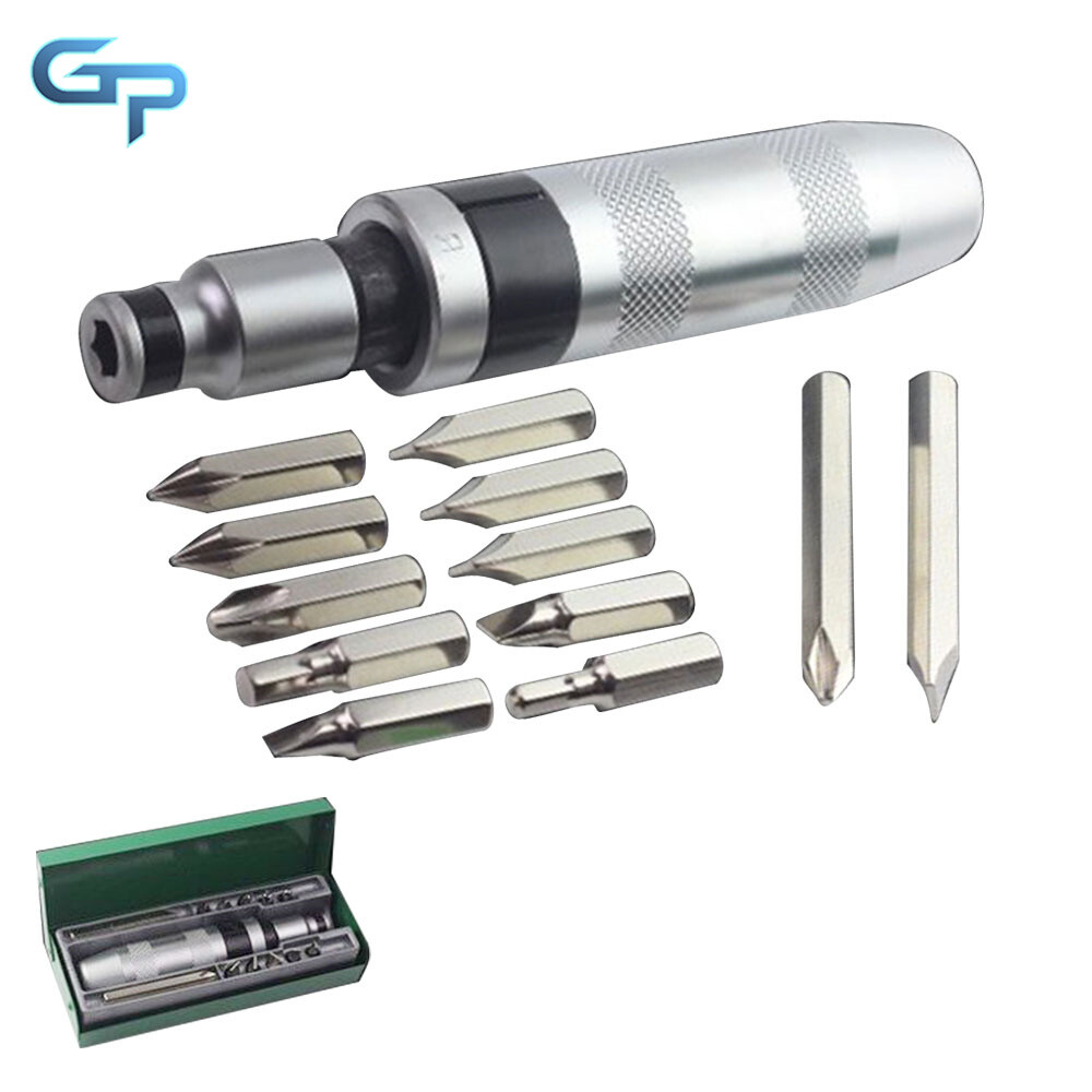 13 Pcs 1/2″ Heavy Duty Drive Impact Driver Screwdriver Screw Bolt Remover Set