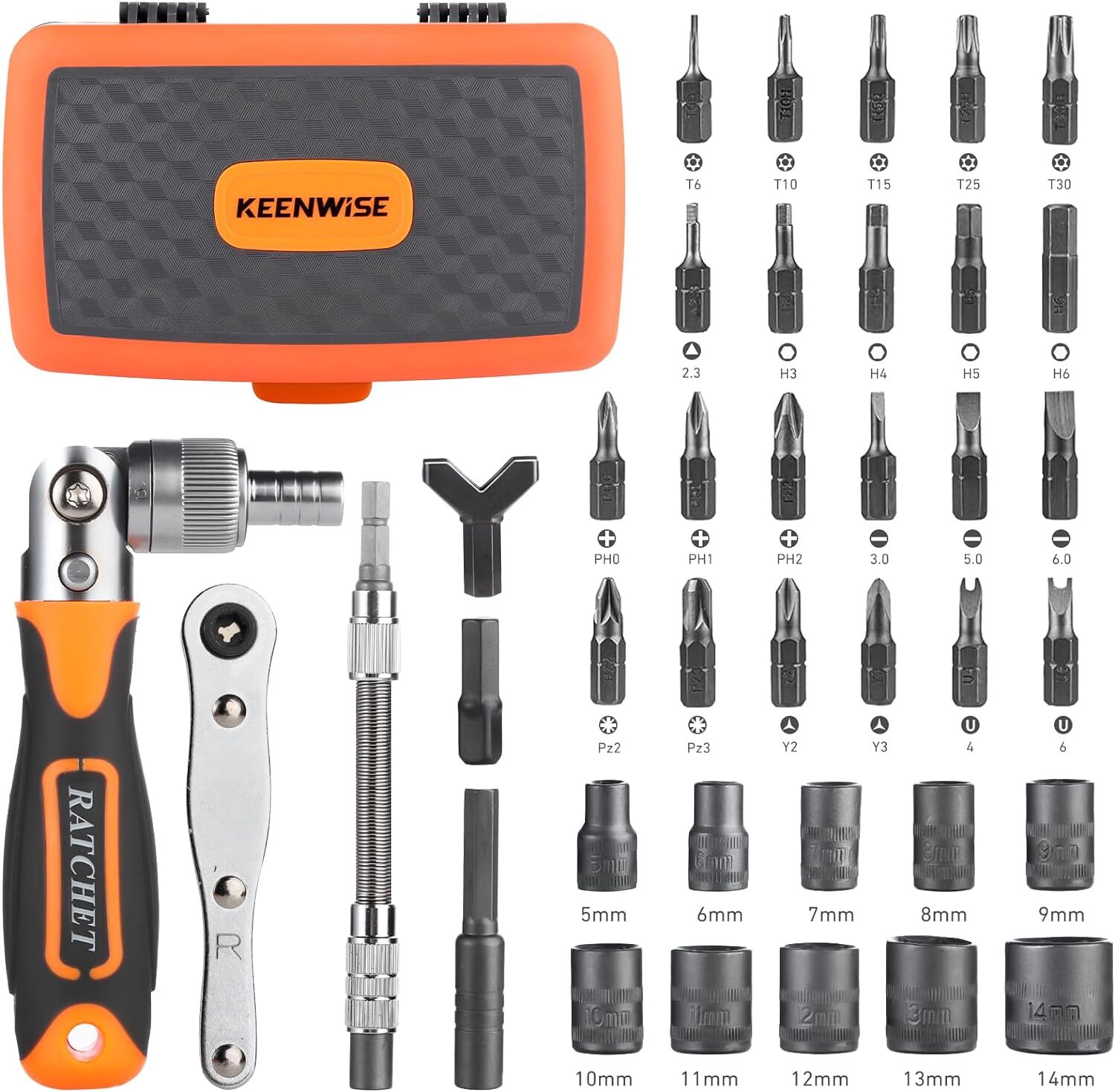 Ratcheting Screwdriver Set: 38-in-1 Ratchet Screwdriver Tools Versatile Magnetic