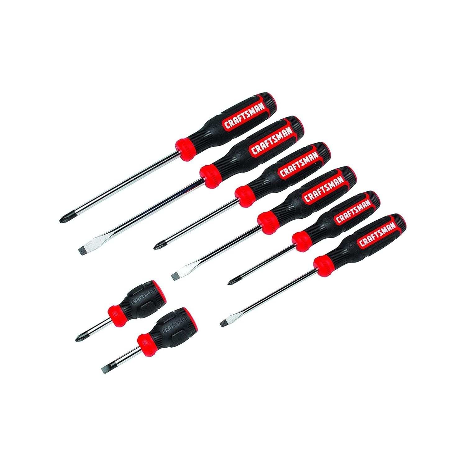 CRAFTSMAN Screwdriver Set Bi-Material 8 Piece Set CMHT65075N