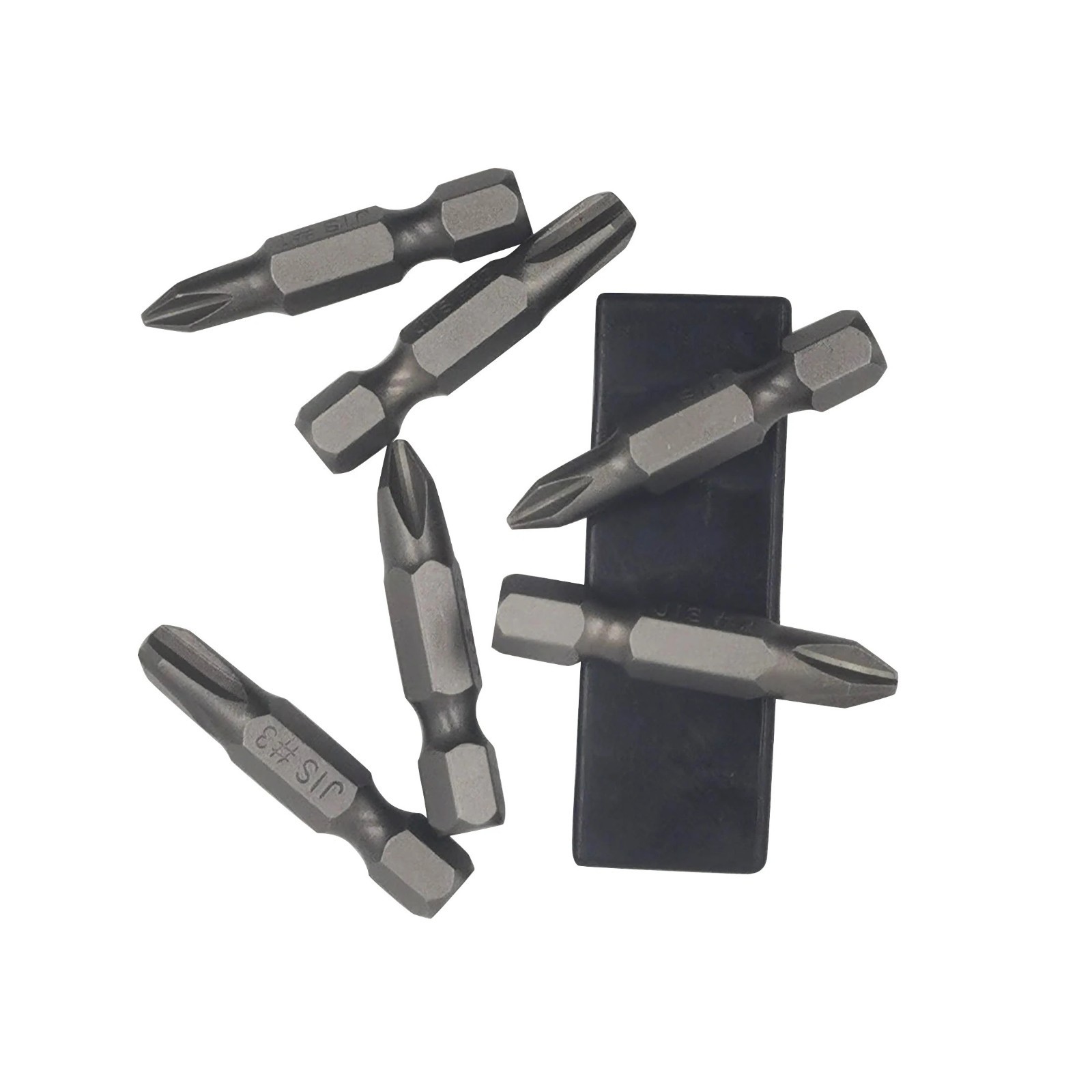 6Pcs 35Mm JIS Screwdriver Bit Set with Magnetic Tip, 1/4 Hex Shank, S2 Alloy_Ste