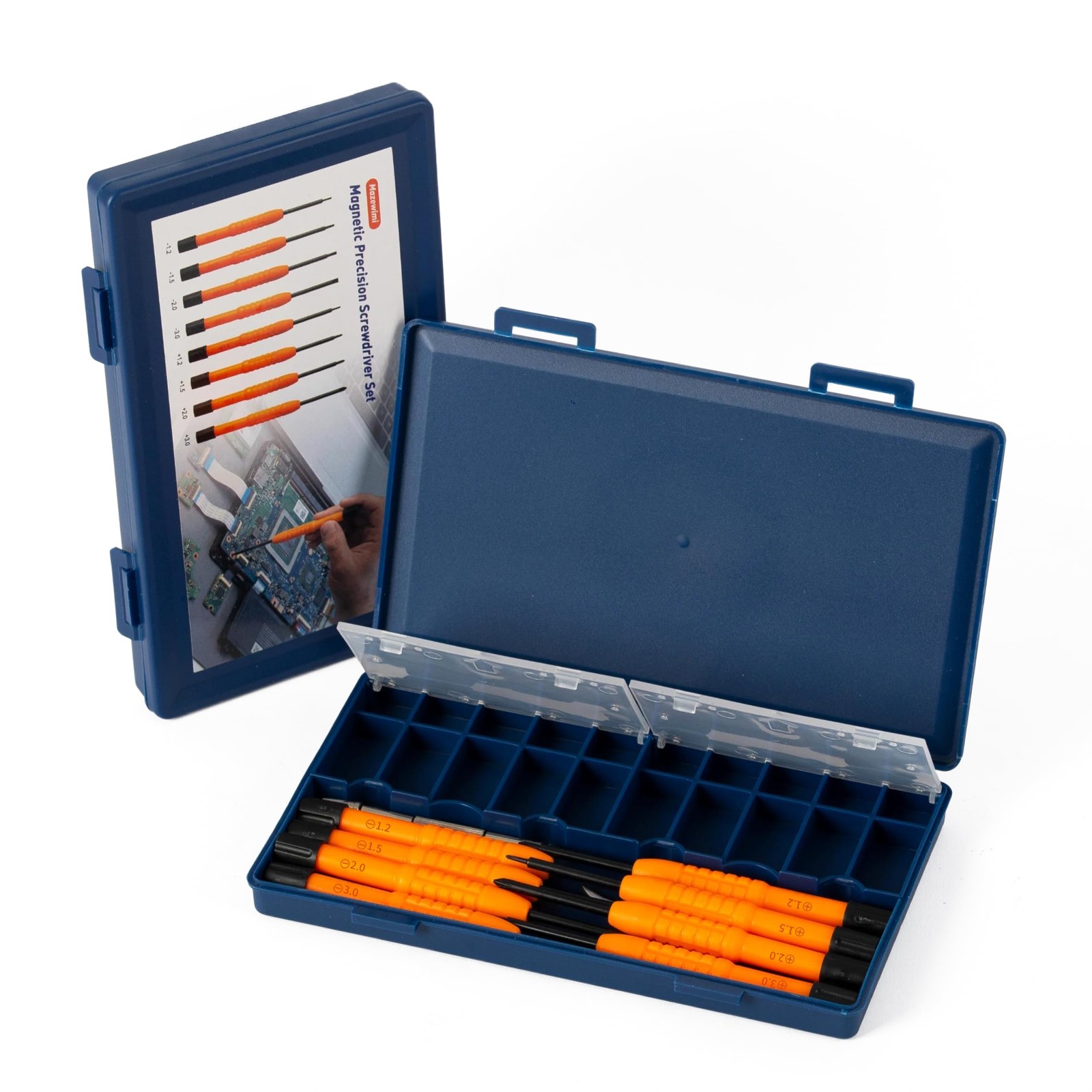 Precision Screwdriver Set with Magnetic Tips, 8-in-1 Multi-Function Blue