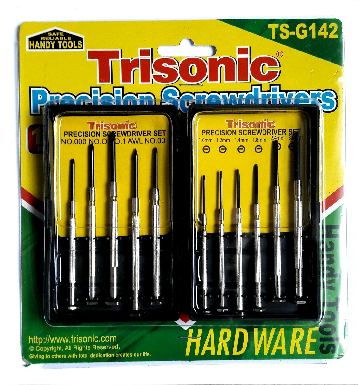 11 Pcs Precision Mini Screwdriver Kit Phillips Flat Slot Slotted Head Set New