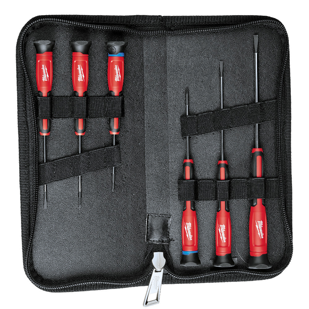 Milwaukee 48-22-2606 6-Pc All Metal Core Precision Machined Screwdriver Set