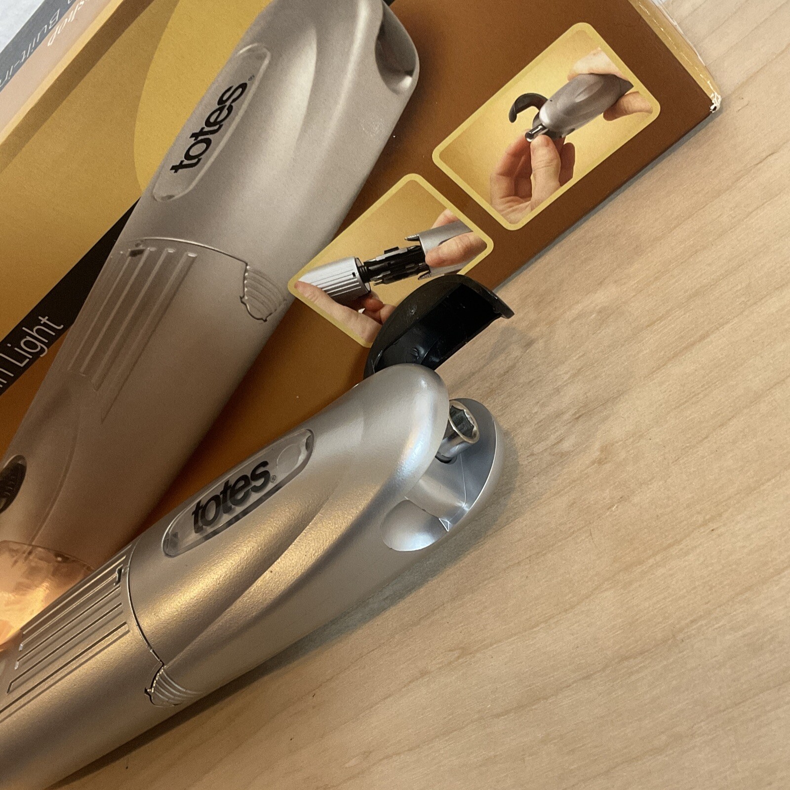 Totes Workshop 7-in-1 Screwdriver With Built-in Light (batteries NOT Included)