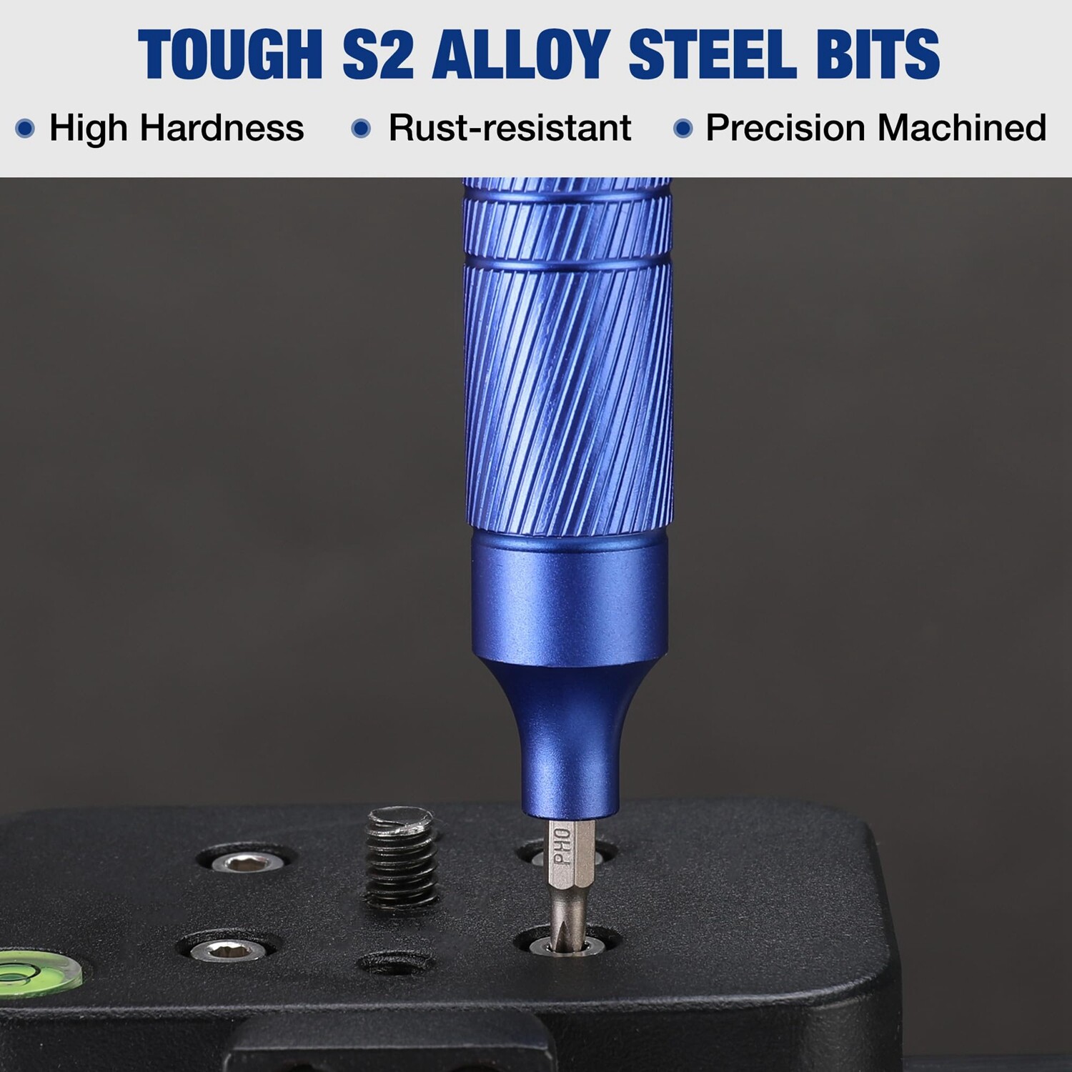 WORKPRO 24-in-1 Precision Screwdriver Blue Multi-Bit Screwdriver w/ 12pcs bits