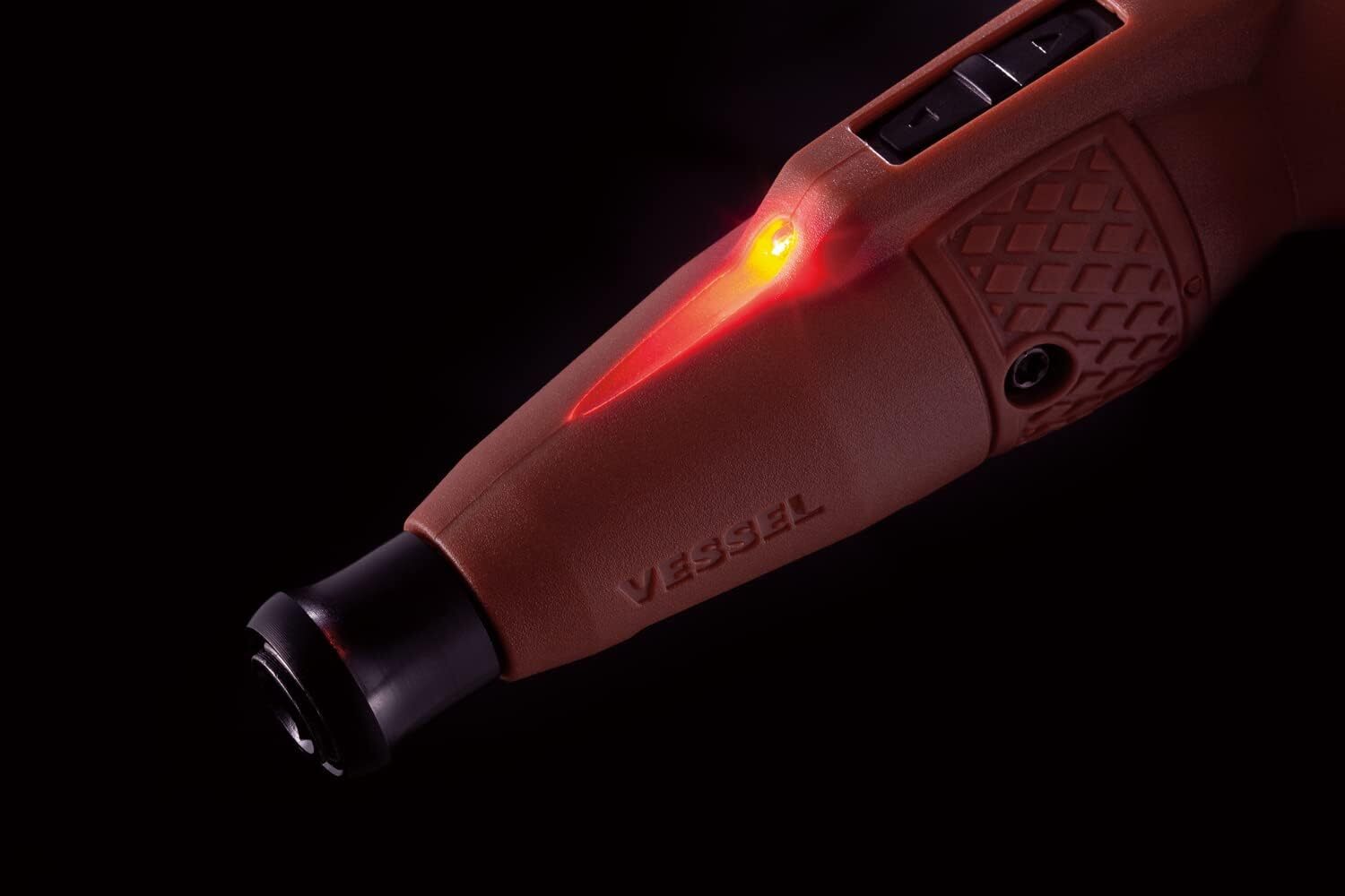 VESSEL 220USB-S1DR Electric Ball Grip Driver Dull Red With 1 Bit High Speed