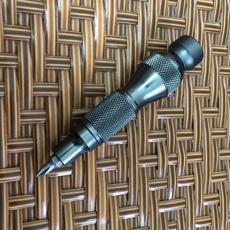 4” Long Heavy Duty Metal Handle/Screwdriver 1/4″ Hex Bit Holder Magnetic