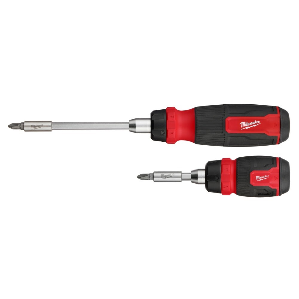 Milwaukee 48-22-2905 2-Pc. 14-in-1 & 8-in-1 Ratcheting Multi-Bit Screwdriver Set