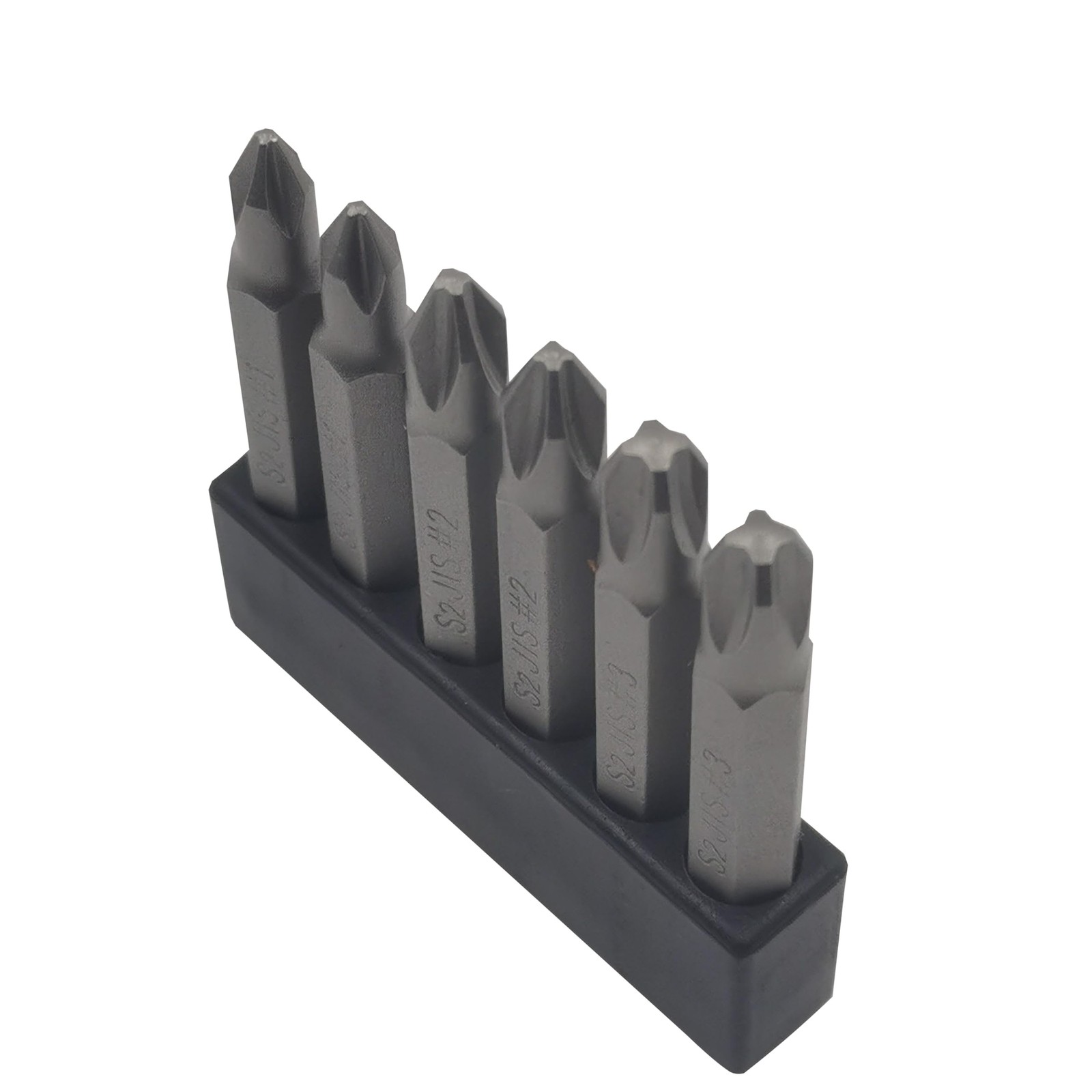 6Pcs 50mm JIS Screwdriver Bit Set with Magnetic Tip,1/4 Hex Shank, S2 Alloy Stee