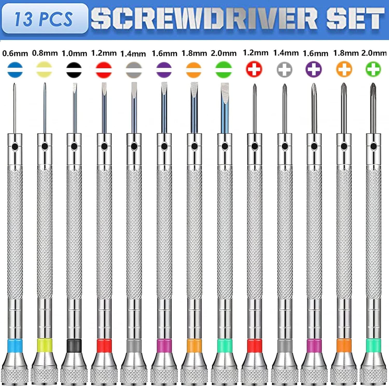 13PCS Professional Watch Screwdriver Set, Micro Precision Glasses Repair