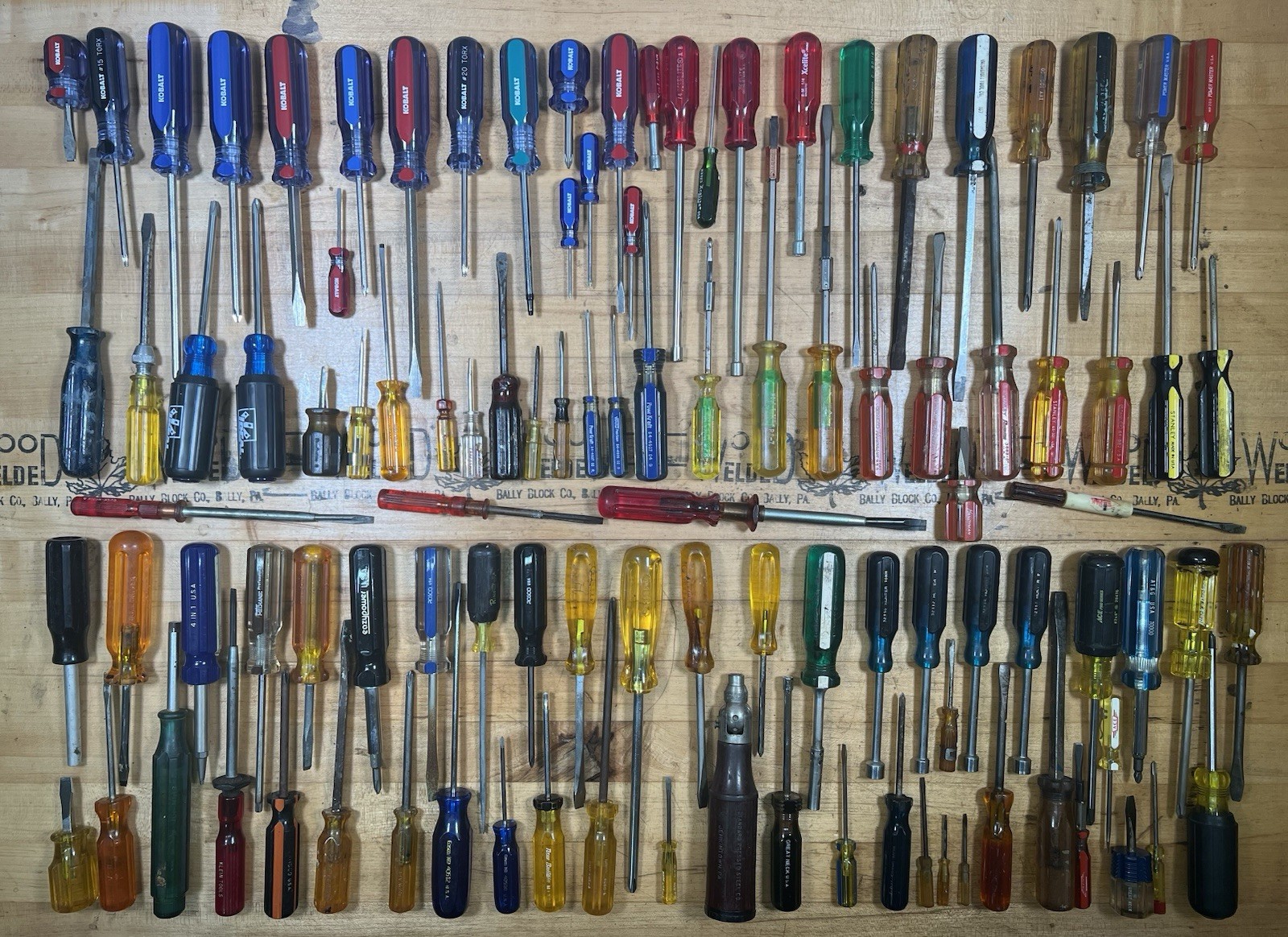 Lot of 100+ Vintage USA Screwdrivers & Nut Drivers – Proto, Kobalt, Xcelite, Etc
