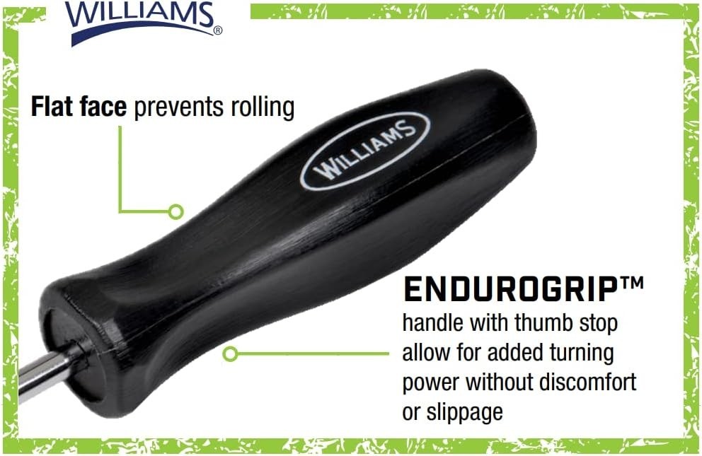 Williams Endurogrip 8pc Mixed Screwdriver Set Phillips Slotted Comfort Grip