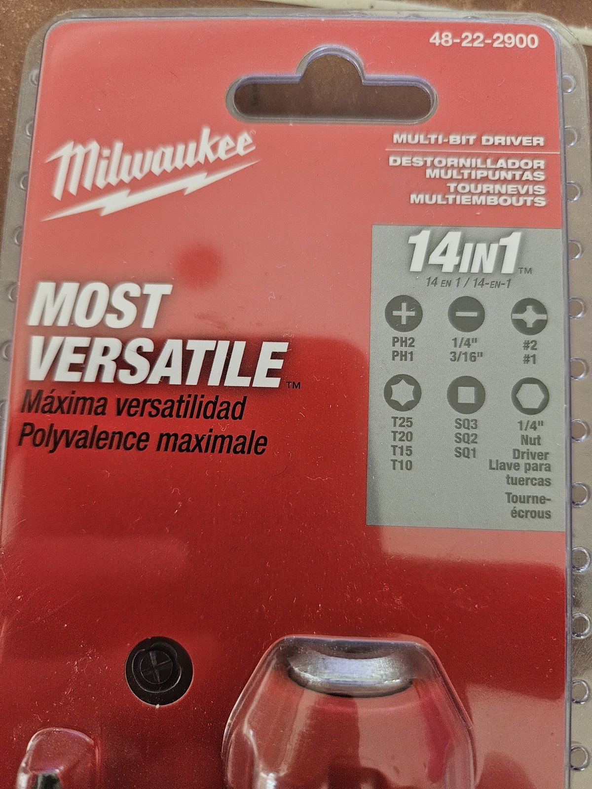 Milwaukee Multi-Bit Driver 14in1 Model #48-22-2900, New Plex Sealed