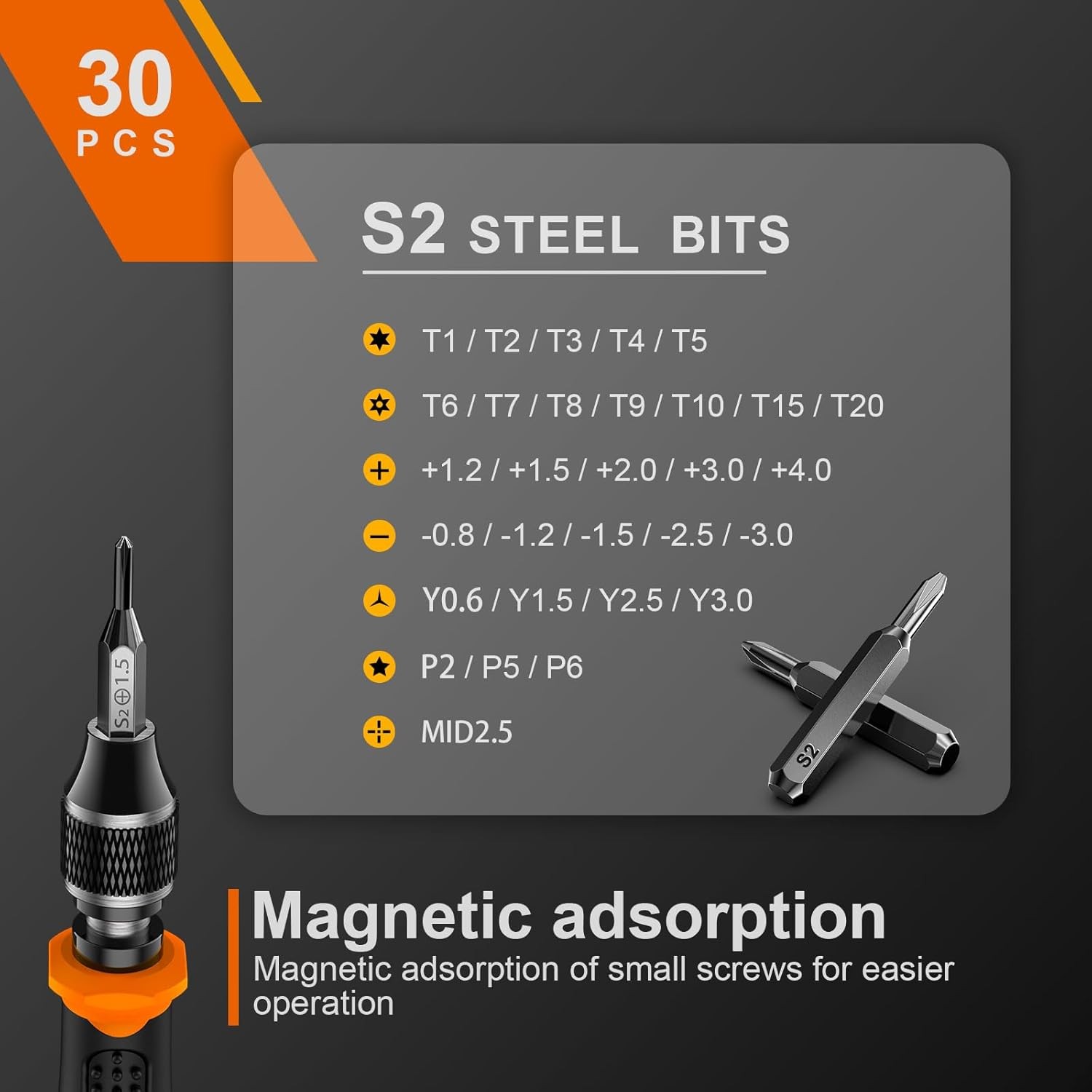 JOREST 38Pcs Small Precision Screwdriver Set, Tool Gifts for Men, Christmas Gift