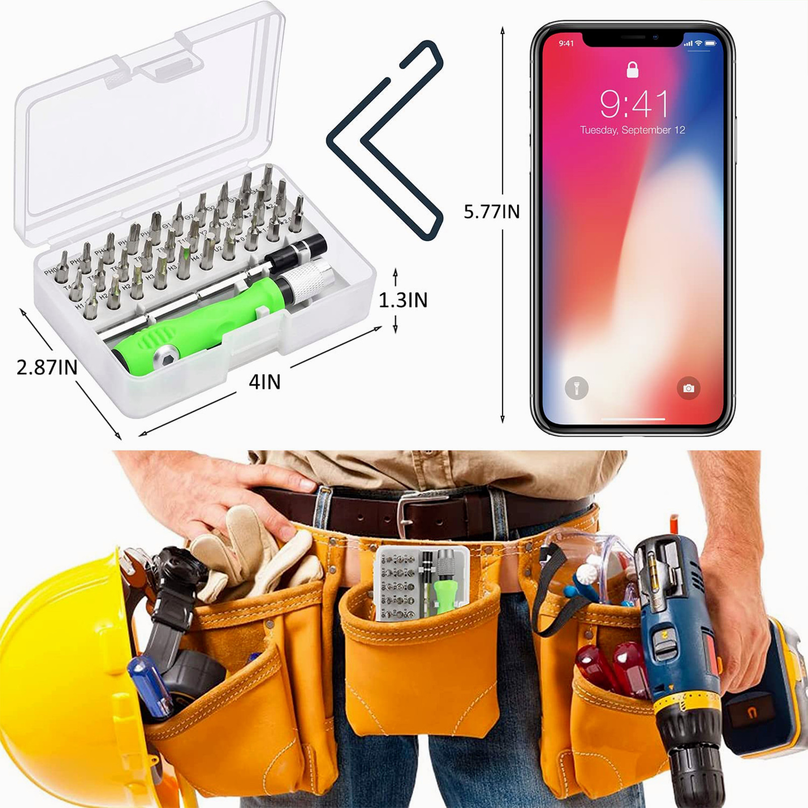 32 in 1 Small Magnetic Screwdriver Set Torx Driver Professional Repair Tool Kit