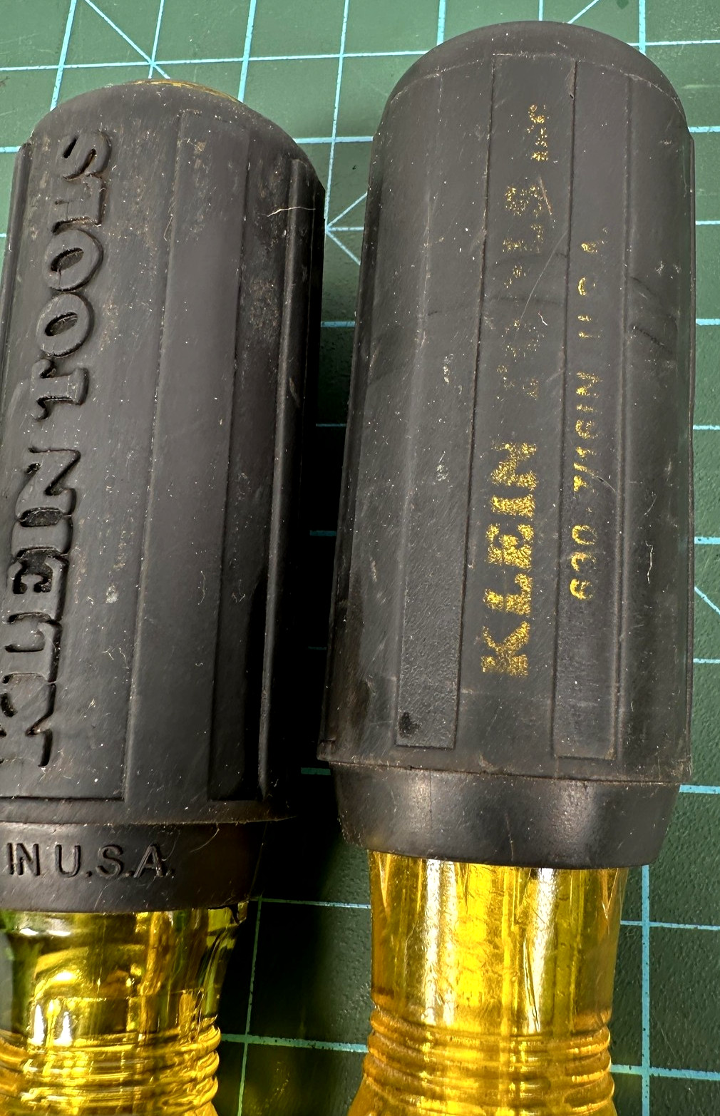 Klein Tools Nut Driver Set 2pc Cushion-Grip Hollow-Shank Made USA 7/16