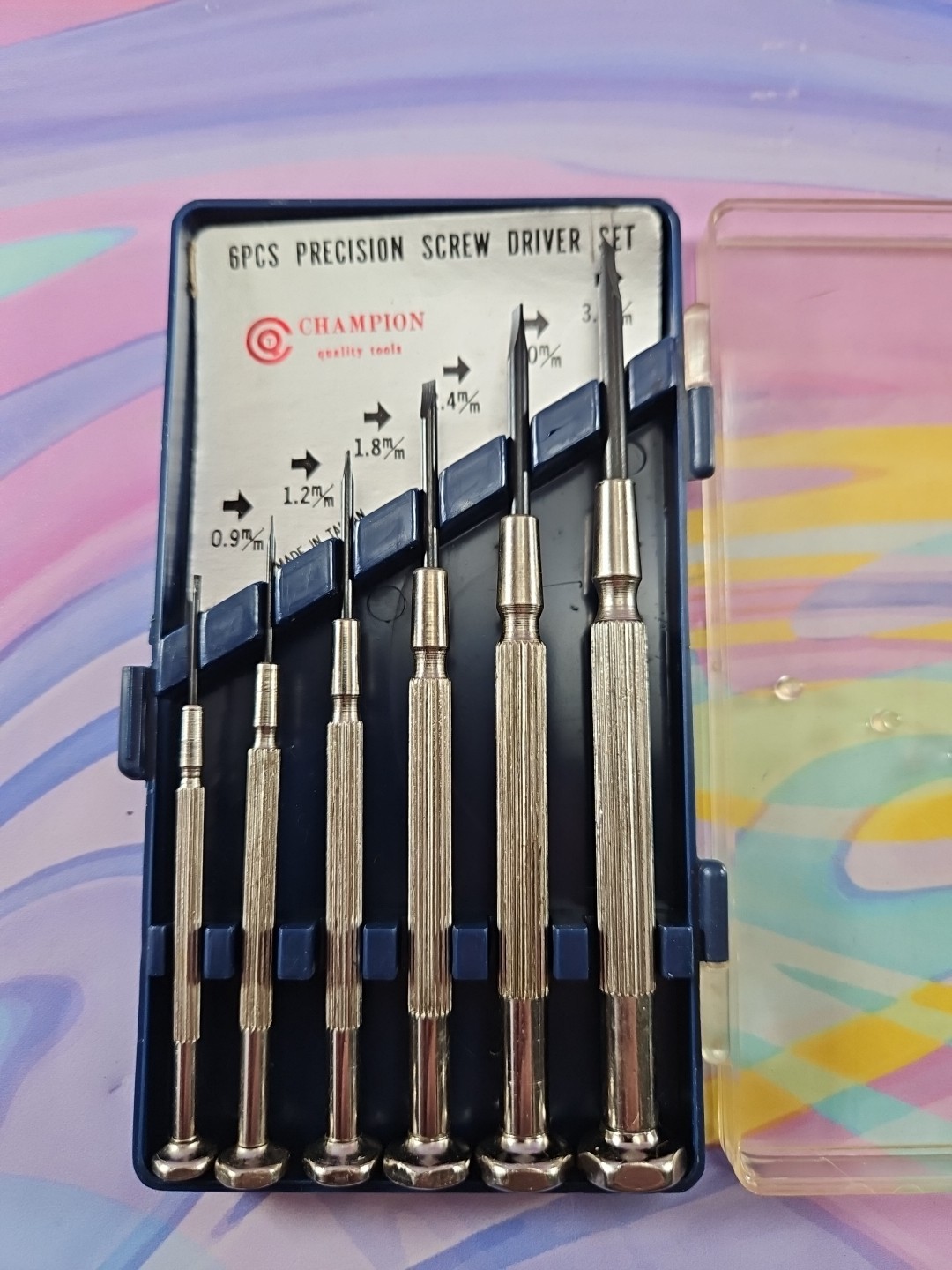 Champion Quality Tools 6 Pc. Precision Screwdriver Set Vintage w/Case