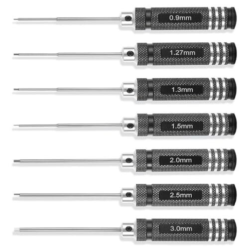7 pcs rc hex screw driver set, rc repair tools kit, allen wrenches set