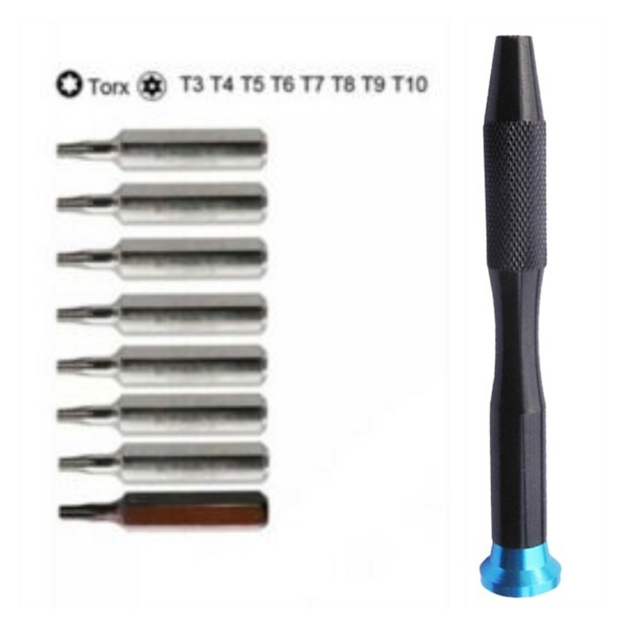 9PC Screwdriver Set Torx for Computer Mac Mini Laptop Repair Star TR6 T9H PH0