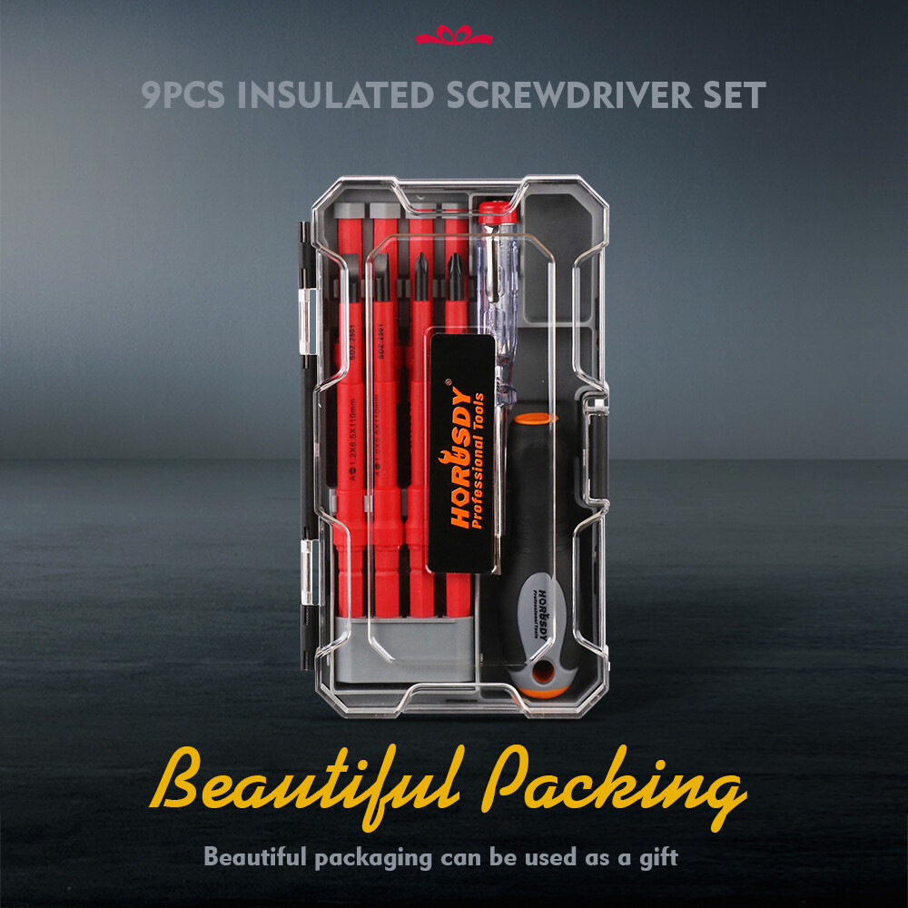 10pc Electrician’s Insulated Magnetic Electrical Hand Screwdriver Tool Set New