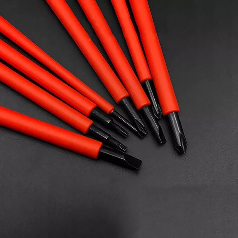 10-in-1 VDE Insulated Screwdriver Set Magnetic Phillips Slotted Torx with Pouch