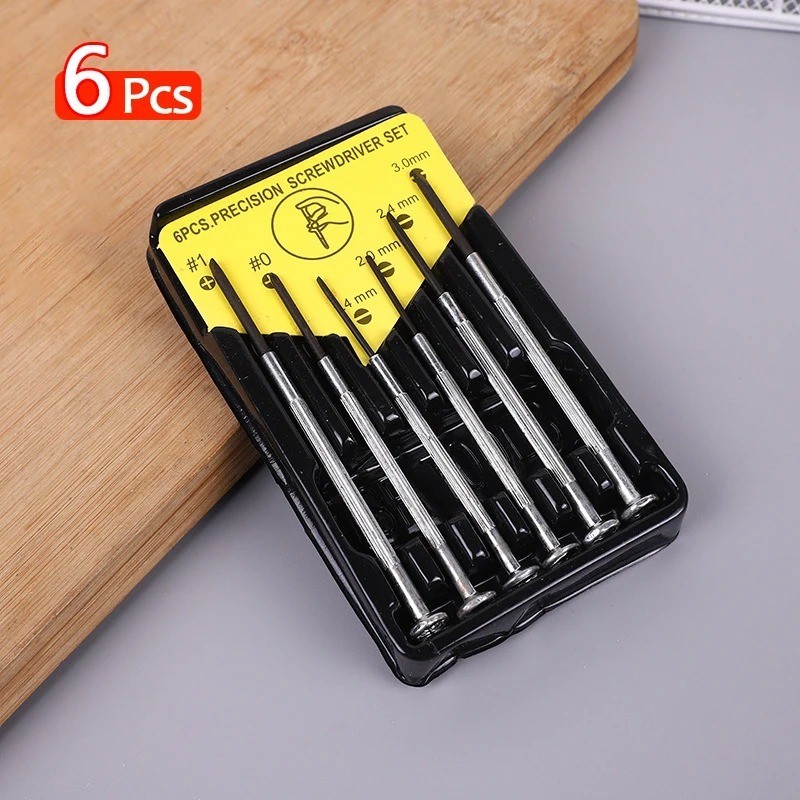Precision Screwdriver Set 6PCS Eyeglass Repair Tool Kit,for Phone,Watch, etc.