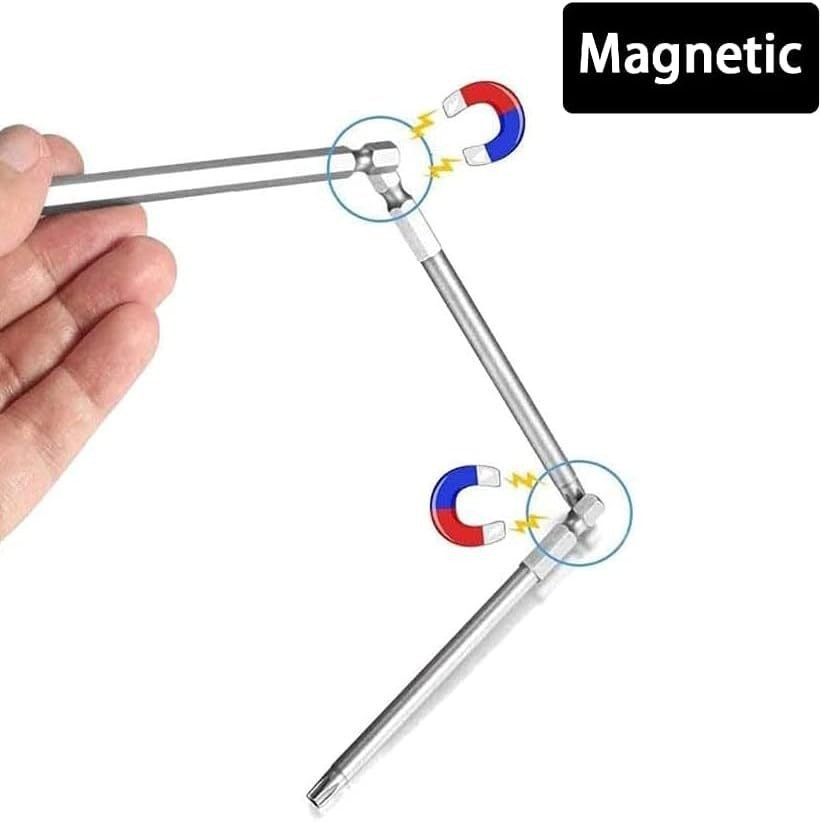 11 PCS T6-T40 Magnetic Head Torx Screwdriver Bit Set Security Tamper Proof Star