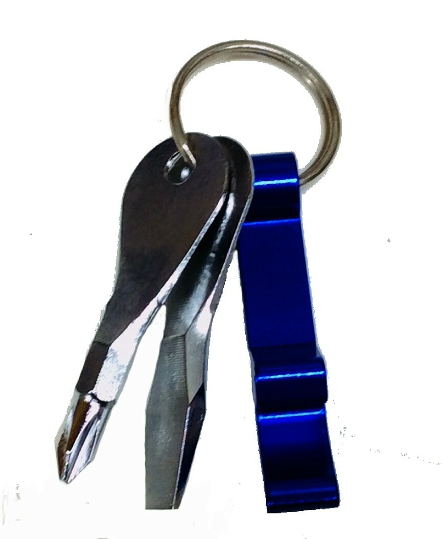 Screw Driver (2) Keychain Power Bit Driver 6 Pc Bit Driver Included – Green Case