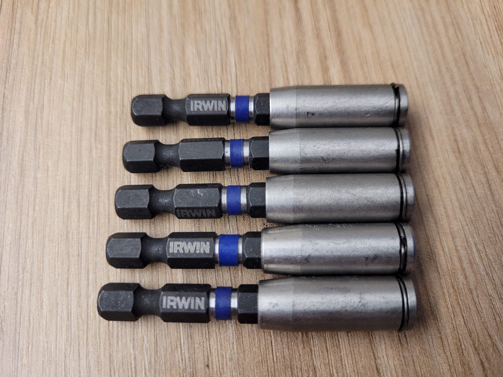 IRWIN Tools 1837577 Performance 2-1/4″ Impact Magnetic C-Ring Bit Holder, 5-pack